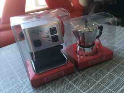 RARE Starbucks Coffee 1999 Ornament Collection Lot of 2 Pot / Barista Machine - Sold on eBay Nov, 7th 2019 for $80.00