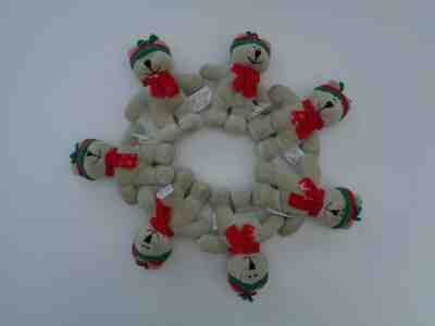 Set 7 Starbucks 2002 Christmas Winter Bearista "Limited Edition" Mini Bears 5" - Sold on eBay Nov, 7th 2019 for $16.99