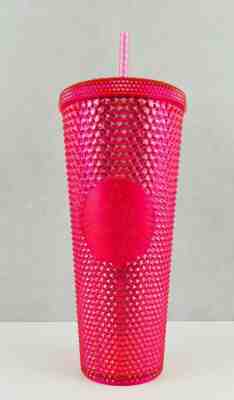 STARBUCKS Neon Pink Studded Tumbler WINTER HOLIDAY CUP 2019 24oz. NEW - Sold on eBay Nov, 7th 2019 for $38.99