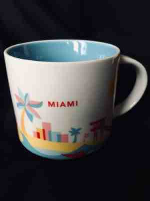 Starbucks Miami You Are Here Coffee Mug Cup 14 Oz Collection 2015 - Sold on eBay Nov, 7th 2019 for $21.24