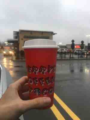 Starbucks 2019 Red Reusable Hot Cup Grande 16 oz Plastic Coffee Holiday Xmas - Sold on eBay Nov, 7th 2019 for $19.97