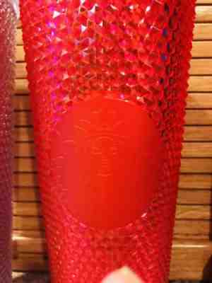 NEW STARBUCKS 2019 Neon Pink Studded Cold Cup Tumbler  24 oz SOLD OUT - Sold on eBay Nov, 7th 2019 for $47.99