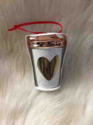 Starbucks 2017 Gold Heart Holiday Christmas Tree Ornament LIMITED - Sold on eBay Nov, 7th 2019 for $18.00