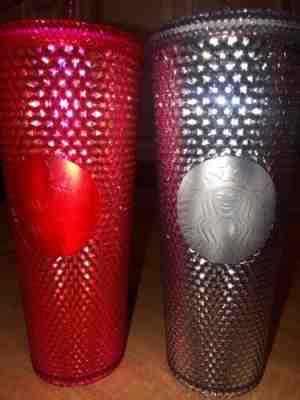 Starbucks Fall 2019 Limited Edition Studded Tumbler Cup - Hot Pink &platnium - Sold on eBay Nov, 7th 2019 for $75.00