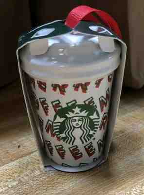 STARBUCKS MINI CUP CHRISTMAS 2019 CERAMIC " MERRY COFFEE" ORNAMENT IN HAND - Sold on eBay Nov, 7th 2019 for $25.00
