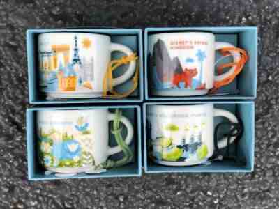Disney Set 4: Magic/ Animal Kingdom, EPCOT , Hollywood YAH Starbucks ORNAMENTS - Sold on eBay Nov, 7th 2019 for $81.23
