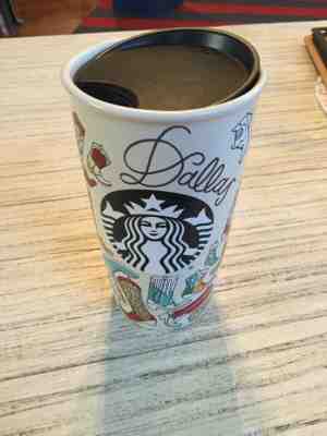 Starbucks Dallas 2016 Local To Go Cup Travel Tumbler Mug Texas Cowboy Boots New!