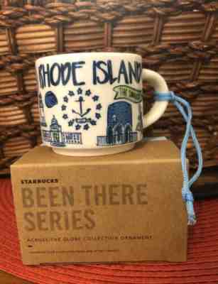 STARBUCKS MINI MUG ORNAMENT RHODE ISLAND BEEN THERE SERIES NEW - Sold on eBay Nov, 7th 2019 for $21.95