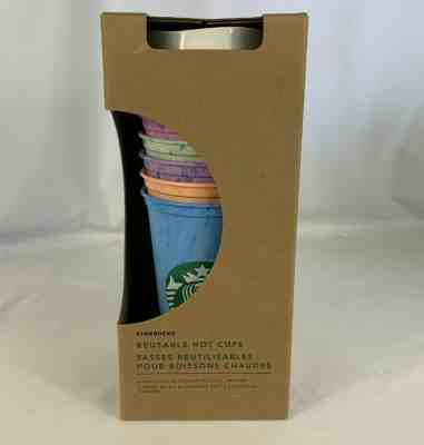 Starbucks Marble Reusable Hot Cups 6 NEW Variety Colors Drink Cup Lids Unopened - Sold on eBay Nov, 7th 2019 for $29.99
