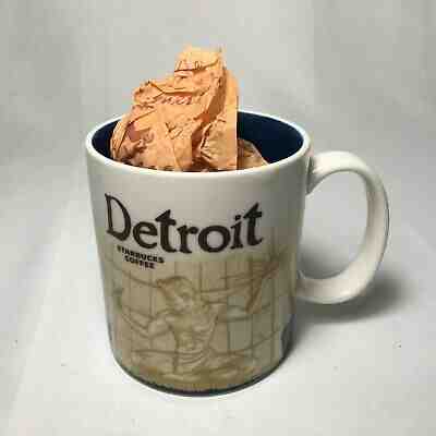 Starbucks Brand New Detroit Global Icon Collector Series Coffee Mug 2009 16oz - Sold on eBay Nov, 7th 2019 for $29.99
