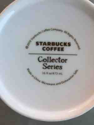 STARBUCKS Florida Mug Global Icon State Alligator Wetlands Crane Coffee 2012 - Sold on eBay Nov, 7th 2019 for $18.00