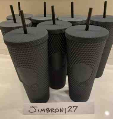 New Starbucks 2019 Matte Black Studded Halloween Limited Edition Tumbler - Sold on eBay Nov, 6th 2019 for $89.99