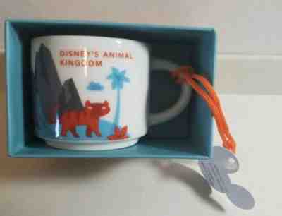 Disney Starbucks Animal Kingdom YOU ARE HERE 2oz. Mug - Demi Tasse- Ornament NEW - Sold on eBay Nov, 6th 2019 for $15.95