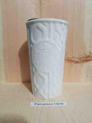 NEW Starbucks 2016 White Ivory Cable Knit Sweater Ceramic Travel Tumbler New - Sold on eBay Nov, 6th 2019 for $35.99