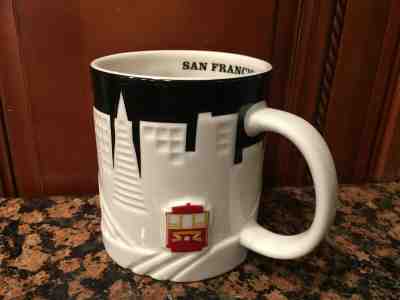 Starbucks Coffee San Francisco Skyline Collector Series Mug Cable Car Bridge NEW - Sold on eBay Nov, 6th 2019 for $24.95