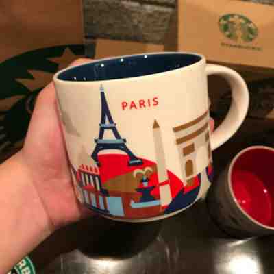 14oz Ceramic Starbucks Paris You Are Here Coffee Mug Cup YAH Collection New - Sold on eBay Nov, 6th 2019 for $24.29