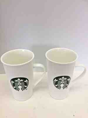 2015 Starbucks Tall Latte Green Mermaid Siren Logo Mug Cup White 16 oz Grande 2a - Sold on eBay Nov, 6th 2019 for $18.00
