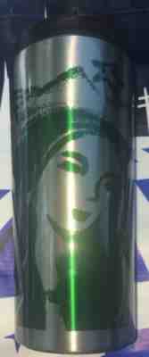 NEW STARBUCKS MERMAID SIREN GREEN  STAINLESS STEEL GRANDE TUMBLER 16OZ HTF - Sold on eBay Nov, 6th 2019 for $39.99