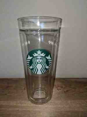 Starbucks 2018 Clear Double Wall Glass Tumbler 20 ounces NO LID  - Sold on eBay Nov, 6th 2019 for $39.00