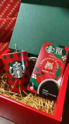 Starbucks Japan ? 2019  Starbucks Via® Christmas Blend & Red Cup Mug 355ml ? - Sold on eBay Nov, 6th 2019 for $46.00