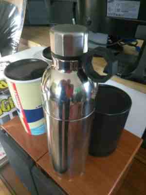 NEW Starbucks Double Wall Stainless Steel 20oz 2pc NWT Water Bottle Thermos Cup  - Sold on eBay Nov, 6th 2019 for $31.90