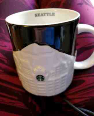 Starbucks Mug Cup 2012 16 oz Collector Series Seattle Skyline City Relief New  - Sold on eBay Nov, 6th 2019 for $19.95