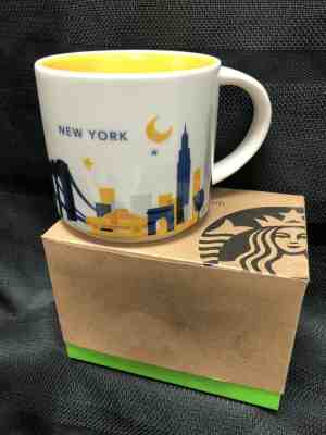 NEW Starbucks Oversize Coffee Mug You Are Here Collection NEW YORK 14oz - Sold on eBay Nov, 6th 2019 for $26.99