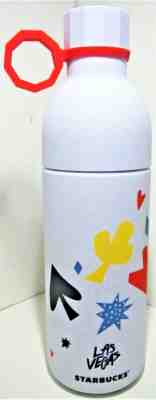 Starbucks Las Vegas Local Collection Series White Cold Bev Thermos Tumbler 16 oz - Sold on eBay Nov, 6th 2019 for $19.97