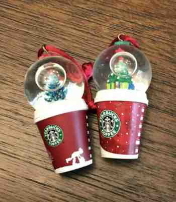 Starbucks 2006 And 2007 Christmas Snow Globe Ornaments - Sold on eBay Nov, 6th 2019 for $36.99