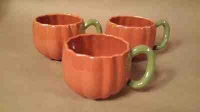 Pumpkin Mugs - Set of 3 from Starbucks - Great condition! - Sold on eBay Nov, 6th 2019 for $30.00
