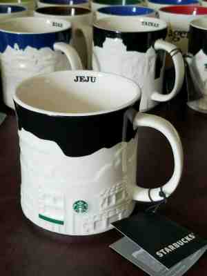 rare mugs Starbucks JEJU Skyline City Relief Collector Series 16 oz mug w/SKU - Sold on eBay Nov, 6th 2019 for $39.95