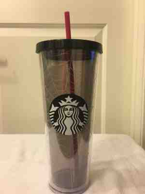 2019 Starbucks Halloween Silver Glitter Spider Web Tumbler Limited Edition - Sold on eBay Nov, 6th 2019 for $27.95