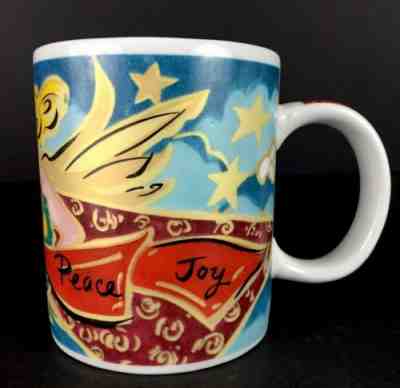 Starbucks Christmas Mug Home For The Holidays Mary Graves Angel Dove - Sold on eBay Nov, 6th 2019 for $16.99
