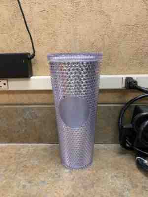 NEW Winter Holiday Starbucks 2019 Venti Bling Platinum Studded Cold Cup Tumbler - Sold on eBay Nov, 6th 2019 for $48.00