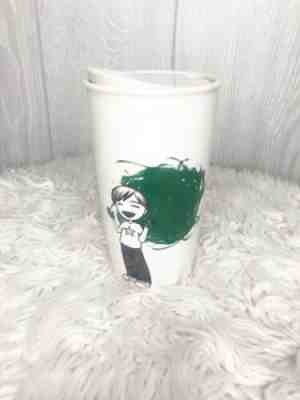 NEW Starbucks 2015 Boy Finger Painting Dot Ceramic Travel Tumbler Cup Mug 12oz - Sold on eBay Nov, 6th 2019 for $22.00