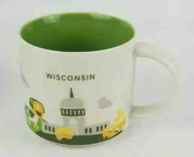 2017 Starbucks Coffee Mug 14 oz - Wisconsin You are Here Collection - Pristine! - Sold on eBay Nov, 6th 2019 for $15.60