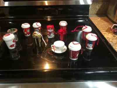 Starbucks 2000s Hot To Go Ceramic CHRISTMAS ORNAMENTS  Lot of 12 Mint! Gifts - Sold on eBay Nov, 6th 2019 for $48.00