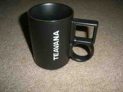Teavana By Starbucks Coffee Tea Mug Cup Matte Dark Brown w/ Circle Square Handle - Sold on eBay Nov, 6th 2019 for $19.99