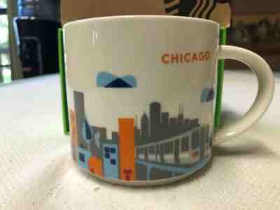 Starbucks You Are Here Collection Chicago City Coffee Mug Cup YAH 14oz New - Sold on eBay Nov, 6th 2019 for $19.99