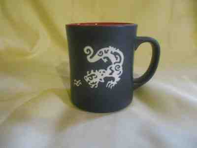 Starbucks 2011 Laser Etched Komodo Dragon Black 16 oz. Coffee Mug Red on Inside - Sold on eBay Nov, 6th 2019 for $20.00