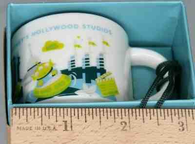 Starbucks Disney HOLLYWOOD STUDIOS 2oz mini-mug ORNAMENT YAH You Are Here WDW - Sold on eBay Nov, 5th 2019 for $16.95