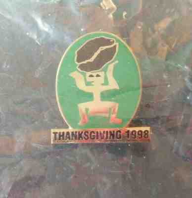 STARBUCKS Original  1998 THANKSGIVING Partner AWARD PIN  *Mint* - Sold on eBay Nov, 3rd 2019 for $59.95
