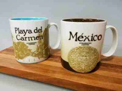 Starbucks Lot of 2 Global Icon Mugs Playa del Carmen & Mexico - Sold on eBay Nov, 3rd 2019 for $16.50
