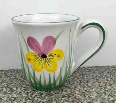 Starbucks Barista Flower Grass Coffee Tea Cup 2003 Mug Hand Painted In Italy - Sold on eBay Nov, 3rd 2019 for $19.99