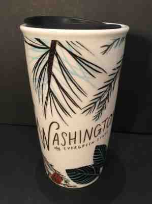 Washington 'The Evergreen State' Starbucks Limited Edition Travel Mug #2 - Sold on eBay Nov, 3rd 2019 for $29.99