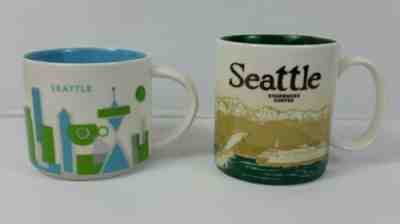 Lot Starbucks Seattle Global Icon & You Are Here Collectors Coffee Mug Tea Cup   - Sold on eBay Nov, 3rd 2019 for $24.99