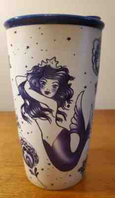 Starbucks 2016 Mermaid Tattoo Ceramic Tumbler Travel Mug 12 oz. New  - Sold on eBay Nov, 3rd 2019 for $41.00