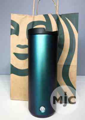 Starbucks 2019 Iridescent Green Blue Purple Stainless Steel Tumbler 16 oz - Sold on eBay Oct, 30th 2019 for $39.99