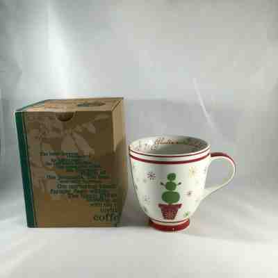 Starbucks Holiday 2006 Footed Christmas Coffee Mug Cup 16 Oz. Red Base - Sold on eBay Nov, 15th 2019 for $16.97