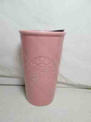 Starbucks Pink Quilted Embossed Mermaid Ceramic Tumbler Mug Coffee Tea 10oz 2016 - Sold on eBay Nov, 15th 2019 for $19.99